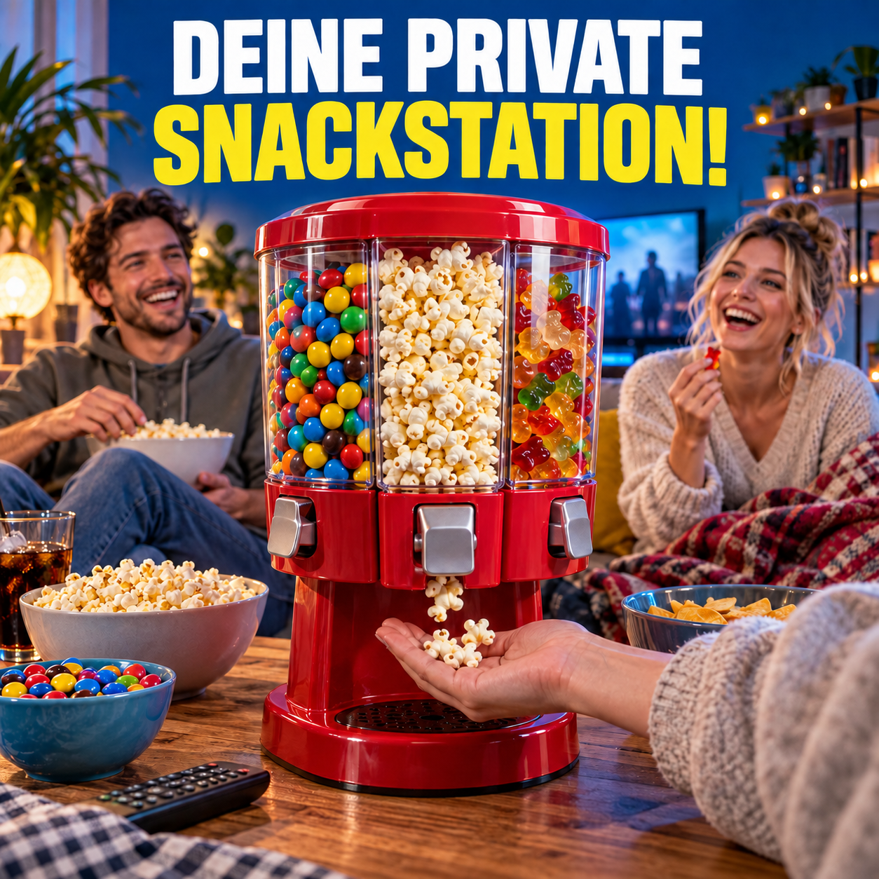 Deine private Snackstation: roter Snackautomat